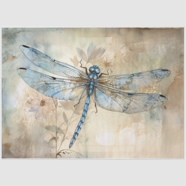 Papel De Seda Azul 9 (Frente )