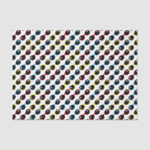 Papel De Seda Azul amarelo vermelho das matiz preliminares