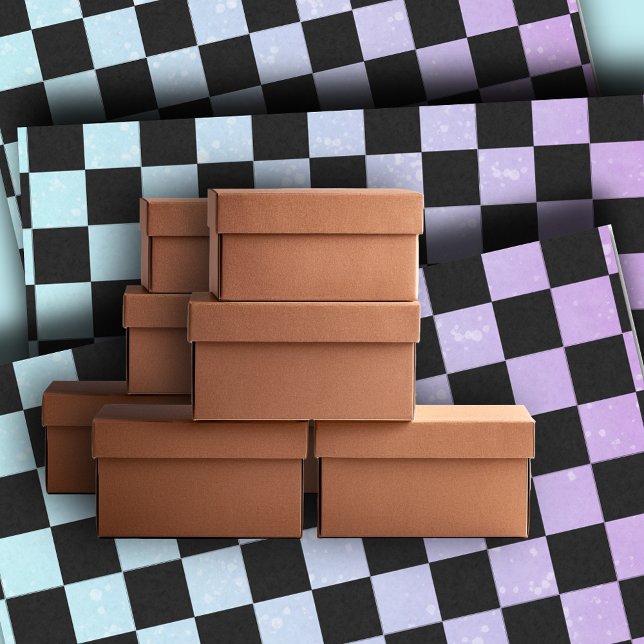 Papel De Seda Azul-boho e papel-tecidos controlado púrpura (Criador carregado)