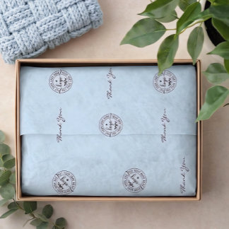 Papel De Seda Azul Claro Moderno Minimalista Simples