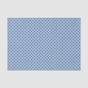 PAPEL DE SEDA AZUL COM BOLINHAS MARAVILHAS DE CHOCOLATE