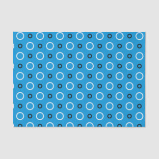 Papel De Seda Azul com Círculos