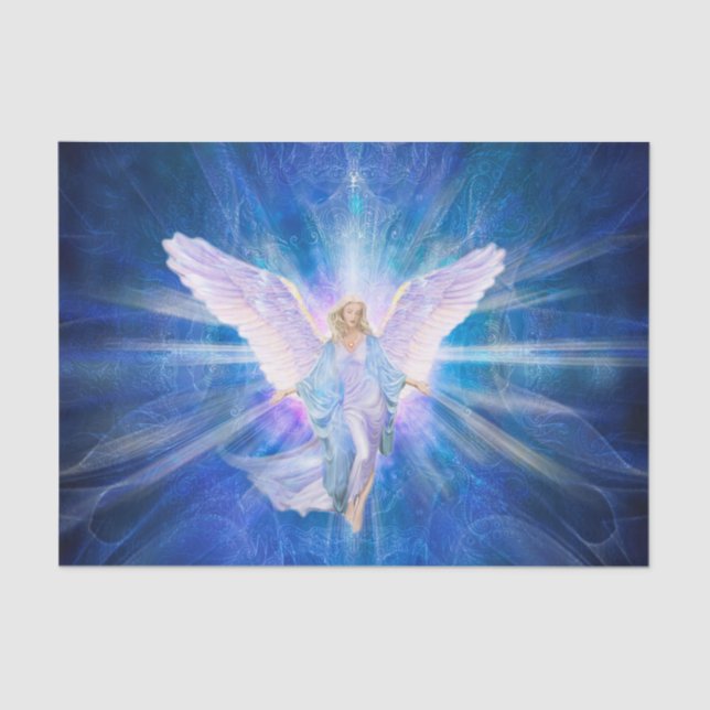 Papel De Seda Azul de V009-Angel 5 (Frente )