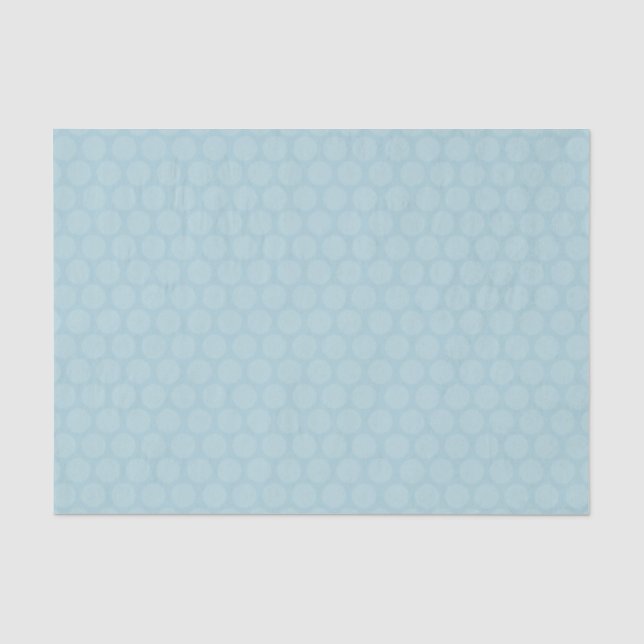 Papel De Seda Azul do oceano bolinhas (Frente )