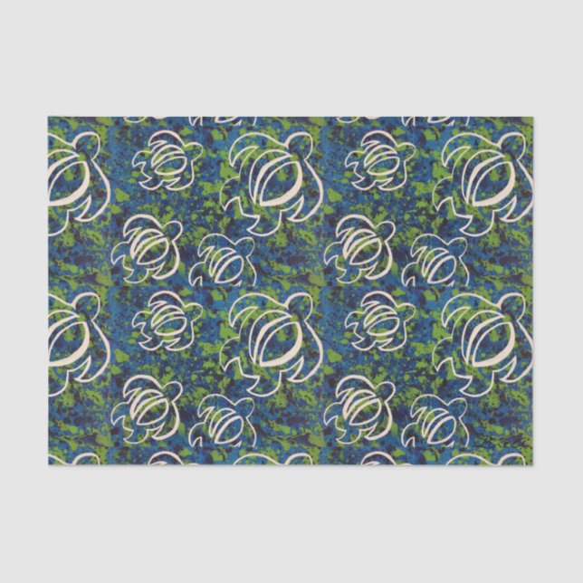 Papel De Seda Azul Honu de LineA (Frente )