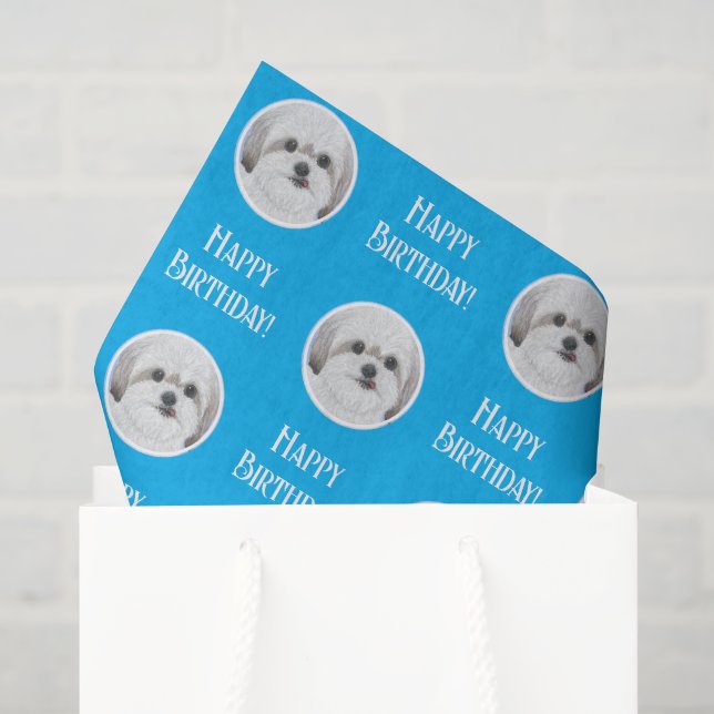 Papel de Seda Azul Malshi (Sacola de presentes)