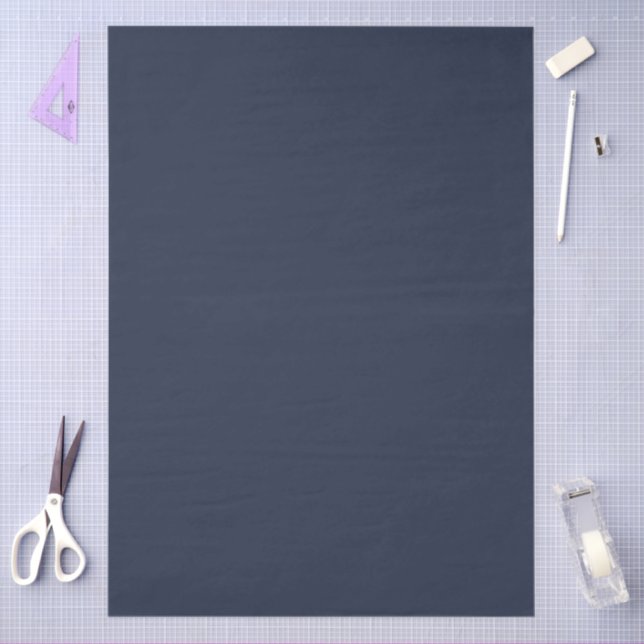 Papel De Seda Azul Marinho (Arte )