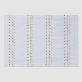 Papel De Seda Azul Pálido com Acento Dourado