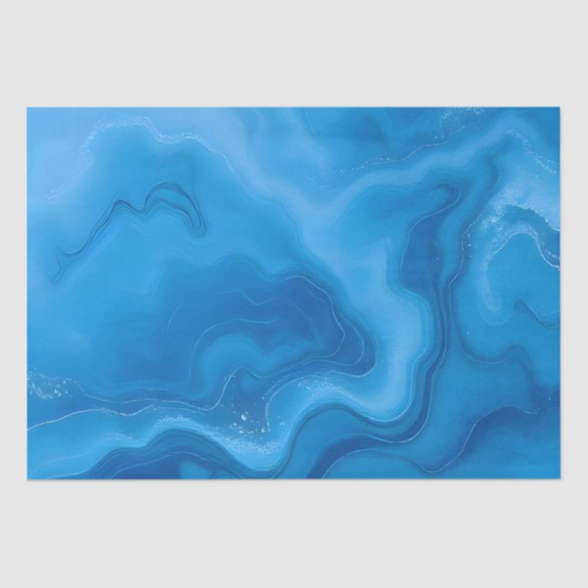 Papel De Seda Azul-pedra-lunar (Frente )