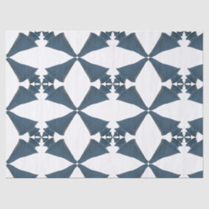 Papel De Seda Azul pintado com casca de maravilha japonesa padrã