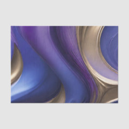 Papel De Seda Azul-roxo e Dourado-presente moderno