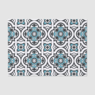 Papel De Seda Azulejo azul português