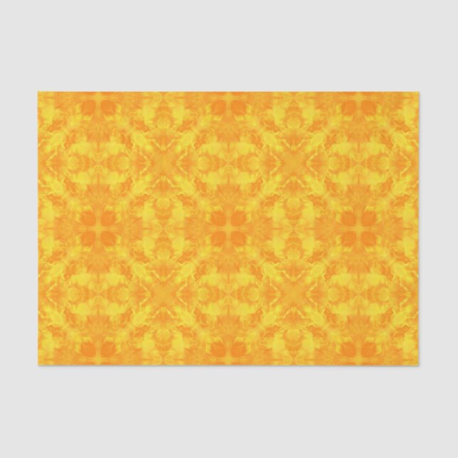 Papel De Seda azulejo caleidoscópico moderno abstrato (Frente )