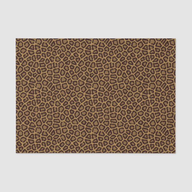 Papel De Seda Azulejo de fundo com peles de leopardo (Frente )