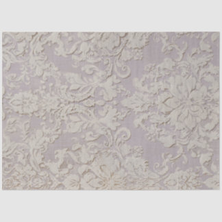 Papel De Seda Azulejo de Padrão Damask Lilac Reverie III