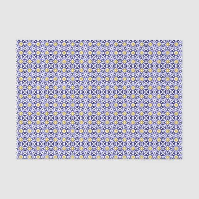 Papel De Seda Azulejo do Mediterrâneo Chá de panela português (Frente )