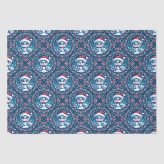 Papel De Seda Azulejo Festivo Cute Kawaii Mandala Geo (Frente )