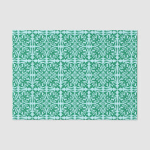 Papel De Seda Azulejo marroquino - turquesa e aqua