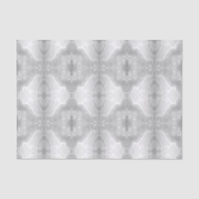 Papel De Seda Azulejo monocromático de Quatrefoil (Frente )