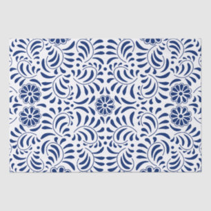 Papel De Seda Azulejo Talavera Estilo Espanhol Fiesta