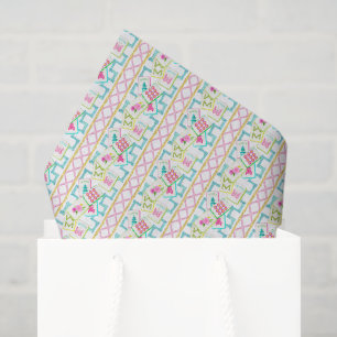 Papel De Seda Azulejos de Mahjong Bambu Brilhante Aquarela