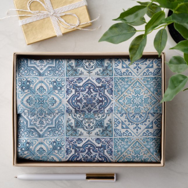 Papel De Seda Azulejos do Mediterrâneo, Portugal, Azulejo, Majol (Presente)