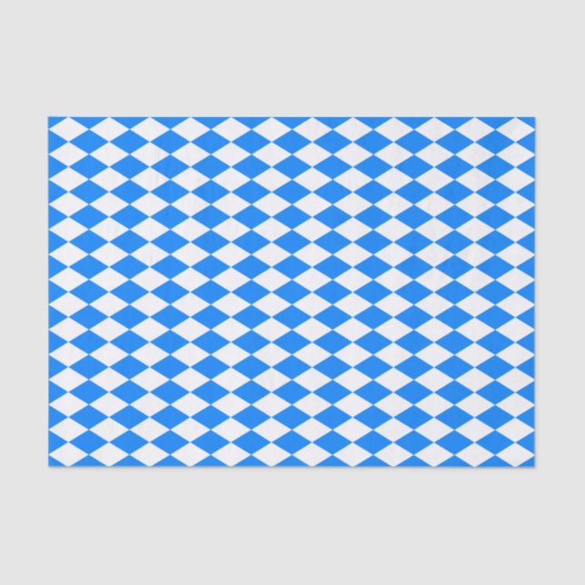 Papel De Seda Azure Blue Harlequin (Frente )