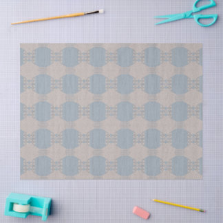 Papel de Seda Azurévia – Azul Pó e Marfim Geométri