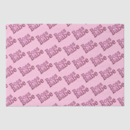 Papel De Seda Babe do chefe rosa brilhante