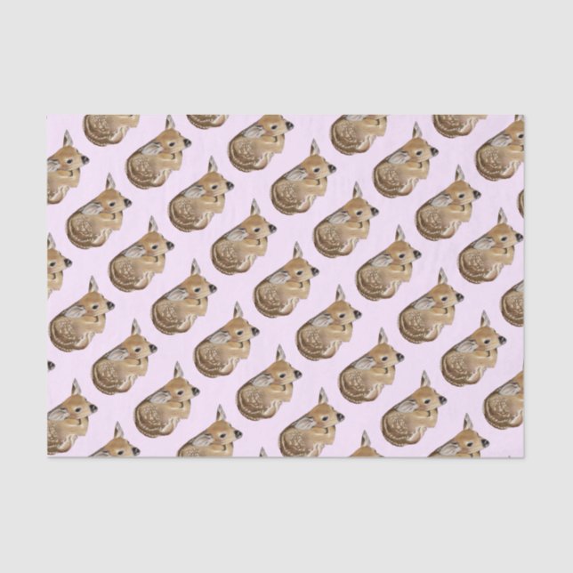 Papel De Seda Baby Deer Fawn (Frente )