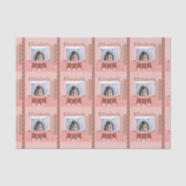 Papel De Seda Baby Girl primeiro aniversario Pink