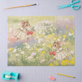 Papel De Seda Baby Girl Woodland Animal Shower