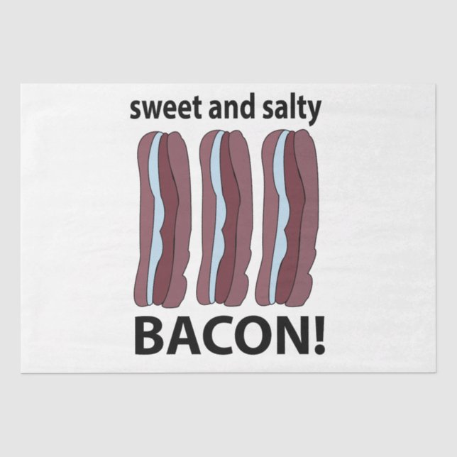 Papel De Seda Bacon Sweet E Salty Bacon (Frente )