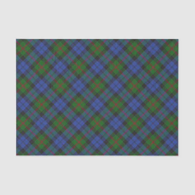 Papel De Seda Baird Clan Tartan - Padrão de Xadrez (Frente )
