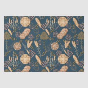 Papel De Seda Bakery Bliss: Artisan Bread & Barley, Teal