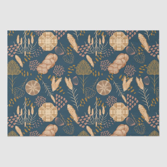 Papel De Seda Bakery Bliss: Artisan Bread & Barley, Teal (Frente )