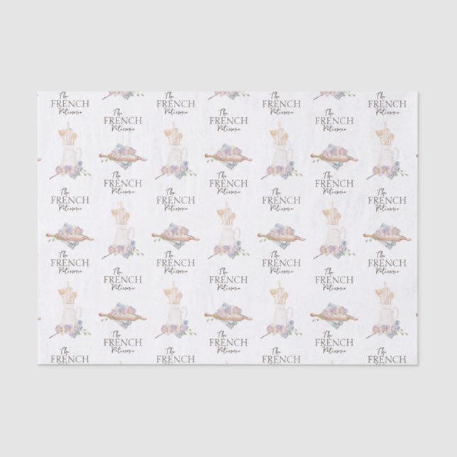 Papel De Seda Bakery Patisserie Cafe Business (Frente )