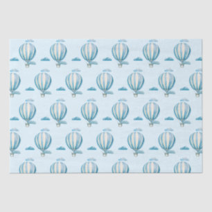 Papel De Seda Balão de Ar Quente da Aquarela