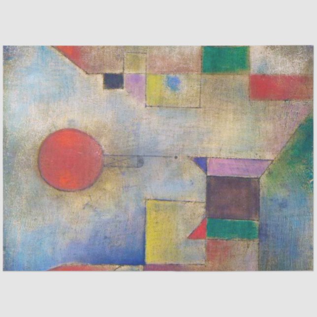 Papel De Seda Balão Vermelho, Klee (Frente )