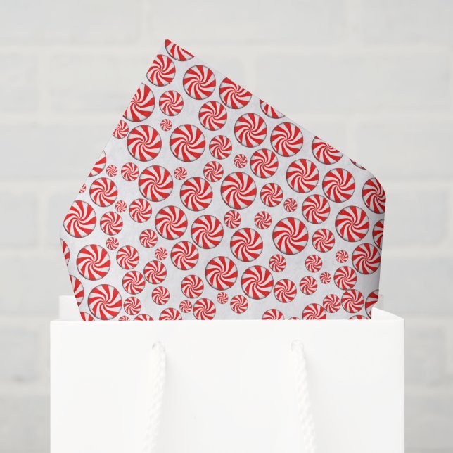 Papel De Seda Balas de Hortelã (Sacola de presentes)