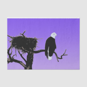 Papel De Seda Bald Eagle em Sunset - Arte original sobre a vida