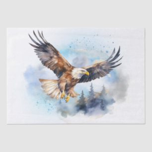 Papel De Seda Bald Eagle Watercolor