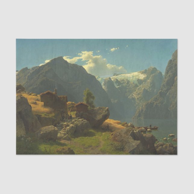 Papel De Seda Bale Beach, Hans Fredrik Gude (Frente )