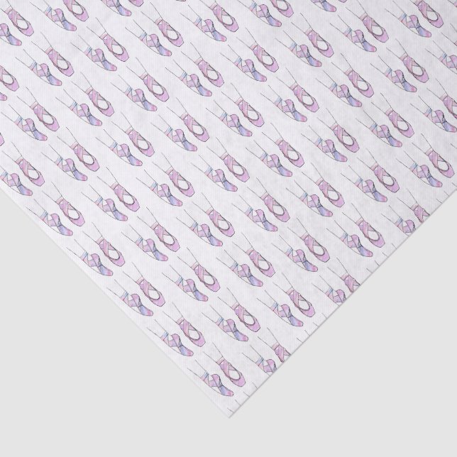 Papel De Seda Balé Rosa Ballerina (Detalhes)