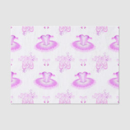 Papel De Seda Balé rosa elegante Calçados Tutu e Ponteiro