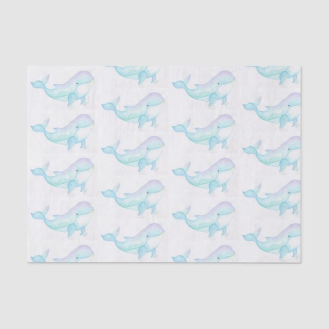 Papel De Seda Baleia em pastel (Frente )