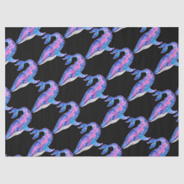 Papel De Seda Baleia espacial (Frente )