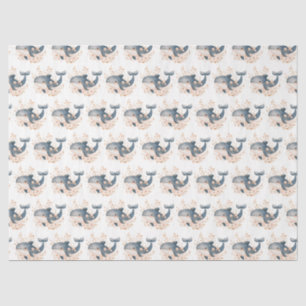 Papel De Seda Baleia Fofa