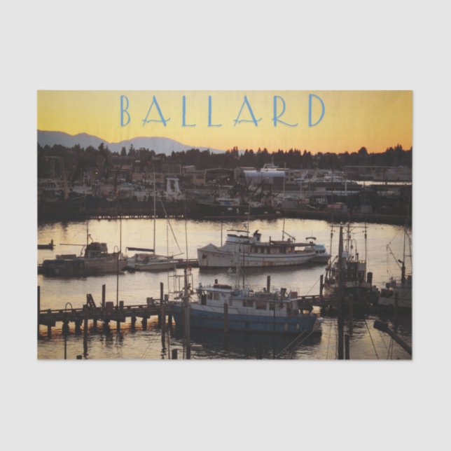 Papel De Seda Ballard Boats (Frente )