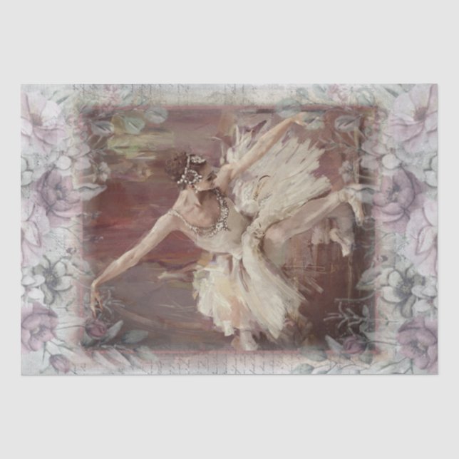 Papel De Seda Ballerina Balé Dancer (Frente )